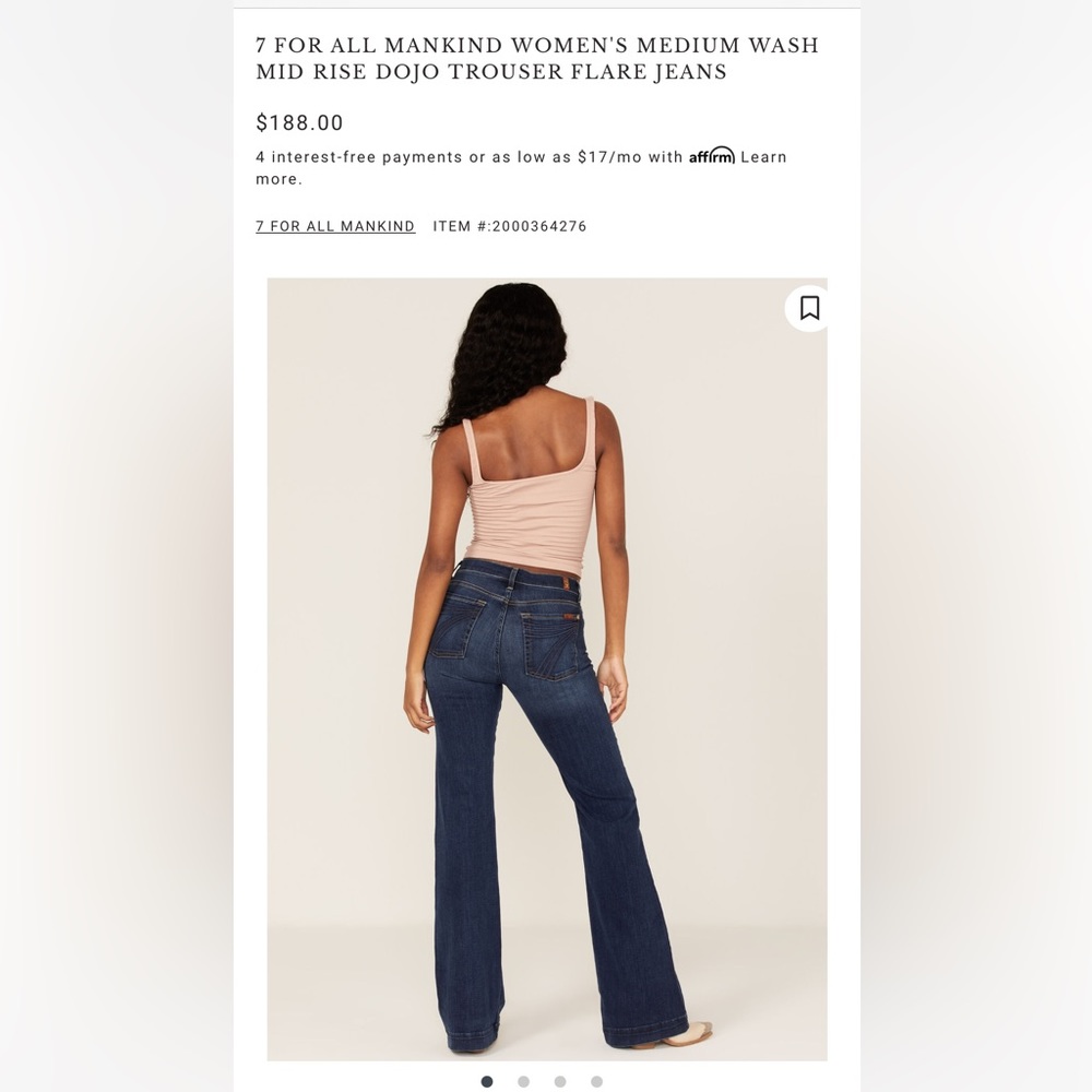 7 for all mankind dojo jeans - Size 29